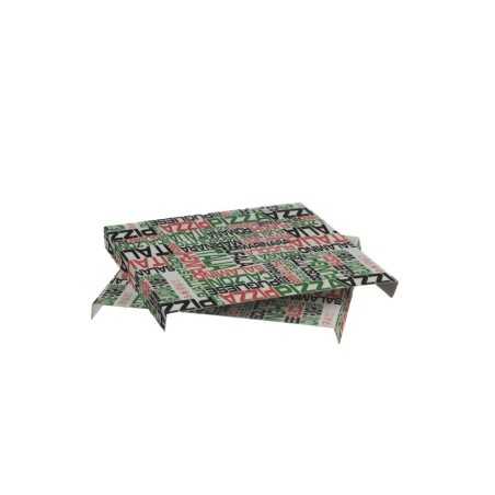 Coperchio cubo pizza cartoncino vegetale bianco 33x33 cm | Crovegli