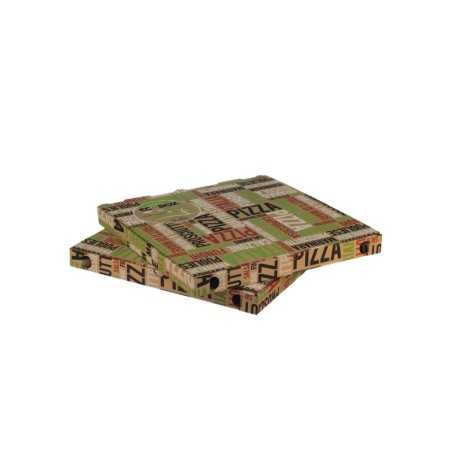 Scatola pizza cartone avana 33x33 cm | Crovegli