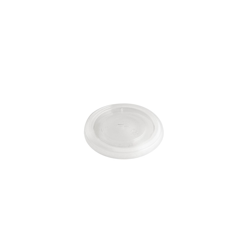 Coperchio con foro a croce PET per bicchiere 200-300 ml | Crovegli