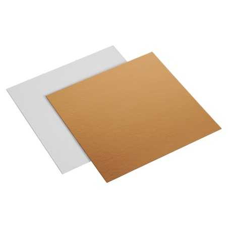 Tavoletta cartone dorato leggero 84x104 mm pasticceria gelateria | Crovegli
