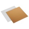 Tavoletta cartone dorato leggero 84x104 mm pasticceria gelateria | Crovegli
