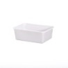 Vaschetta plastica bianca P9 700cc patatine street food | Crovegli