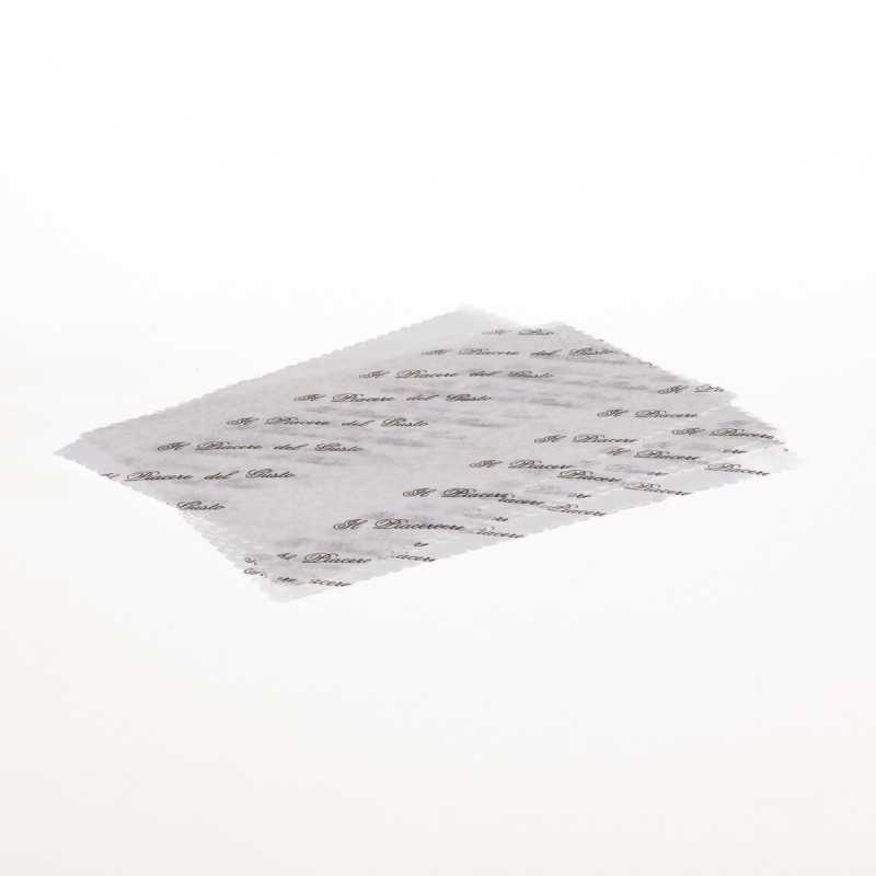 Coprivassoio carta antigrasso bianco damascato 30x40 cm contatto alimenti | Crovegli