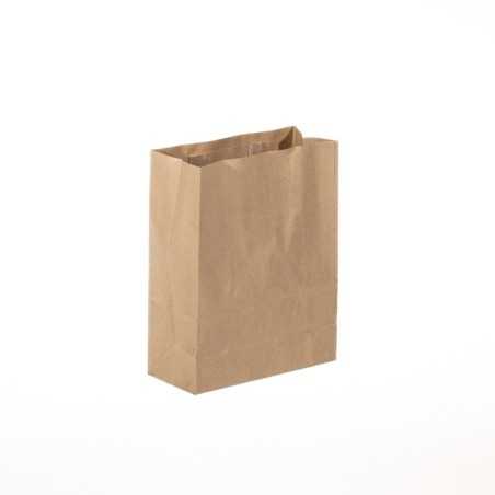 Shopper carta kraft avana manico piattino 22+10x29 | Crovegli
