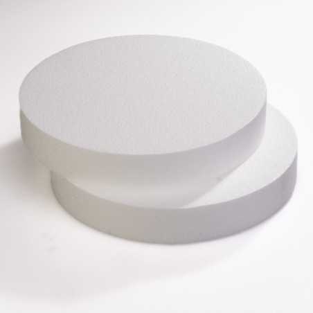 Base polistirolo bianco rotonda Ø 35 cm H 5 cm torte monumentali pasticceria | Crovegli
