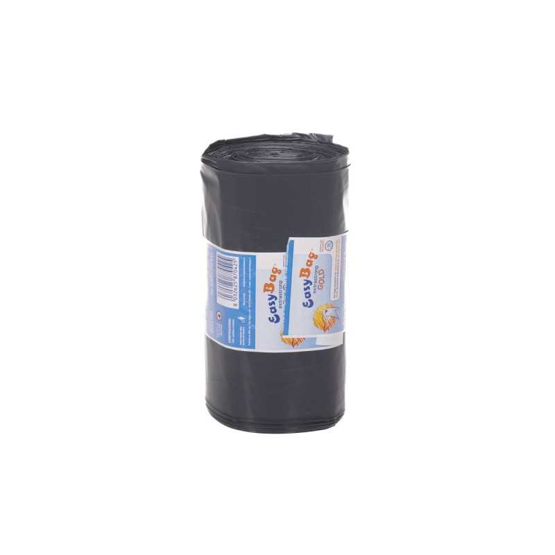 Sacco pattumiera nero riciclato super resistente 80x110 cm rotolo | Crovegli