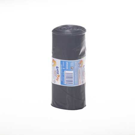 Sacco pattumiera nero riciclato super resistente 90x120 cm rotolo | Crovegli