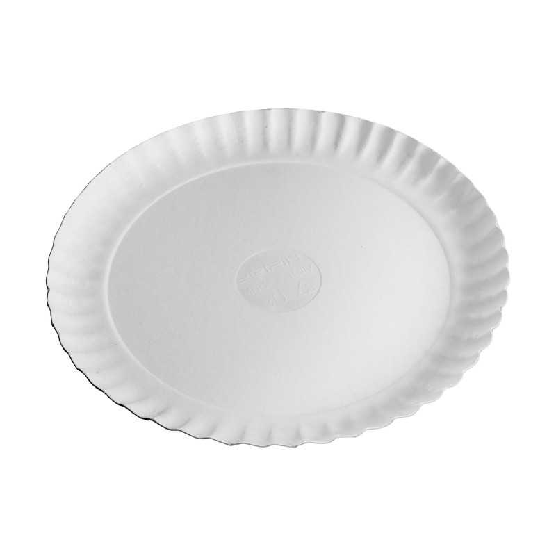 Vassoio cartone rotondo Ø 28 cm con pizzi coprivassoio pasticceria | Crovegli