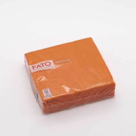 Tovagliolo carta 2 veli 33x33 cm arancione bar ristorazione | Crovegli