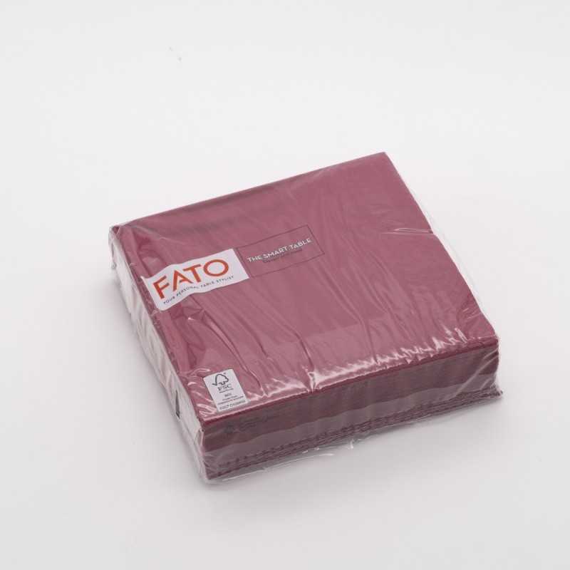 Tovagliolo carta 2 veli 33x33 cm bordeaux bar ristorazione | Crovegli