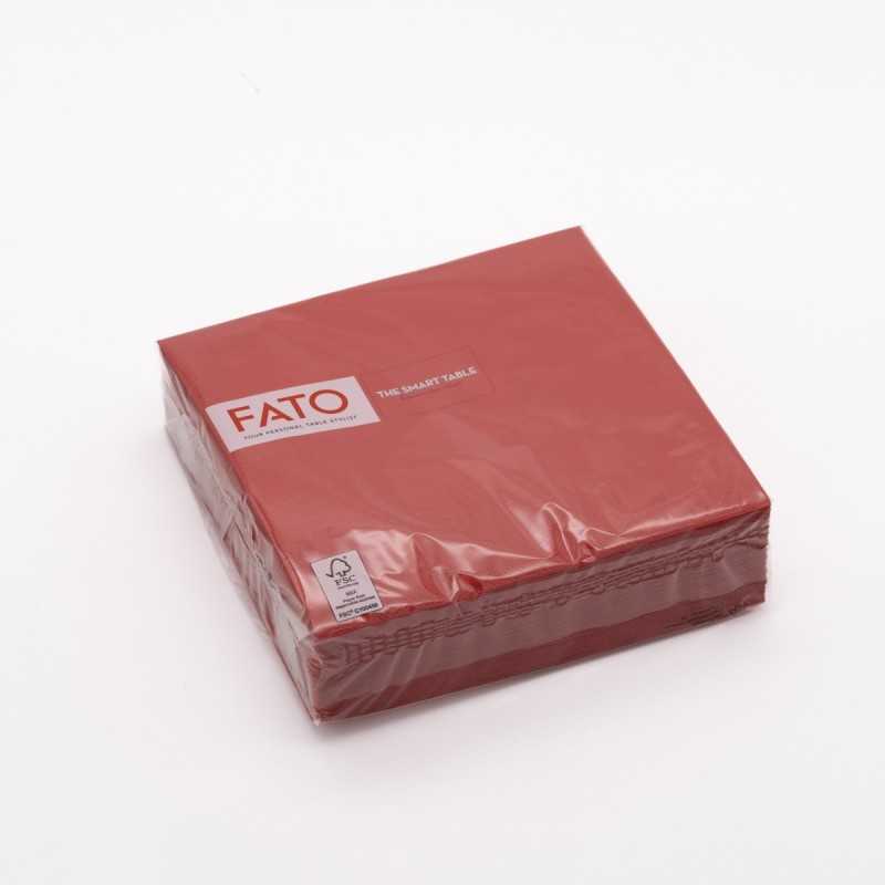 Tovagliolo carta 2 veli 33x33 cm rosso bar ristorazione | Crovegli