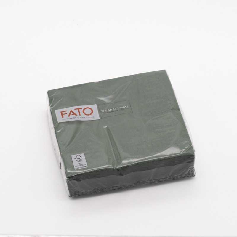 Tovagliolo carta 2 veli 33x33 cm verde foresta bar ristorazione | Crovegli
