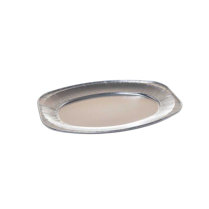Vassoio ovale alluminio Eko V1 24x35 cm | Crovegli