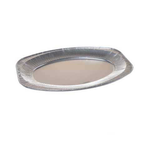 Vassoio ovale alluminio Eko V2 29x43 cm | Crovegli