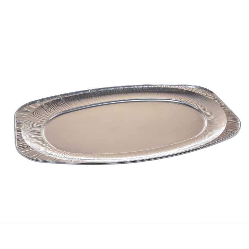 Vassoio ovale alluminio Eko V3 38x55 cm | Crovegli