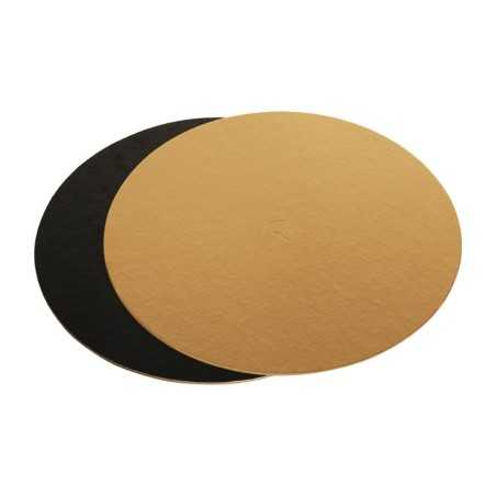 Disco sottotorta dorato liscio pesante Ø 30 cm pasticceria gelateria | Crovegli