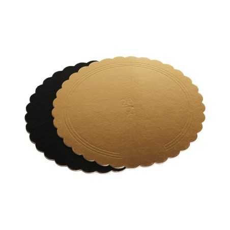 Disco sottotorta dorato smerlato Ø 46 cm pasticceria gelateria | Crovegli