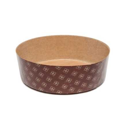 Forma panettone basso carta forno 1000 g Ø 21 cm H 7 cm | Crovegli