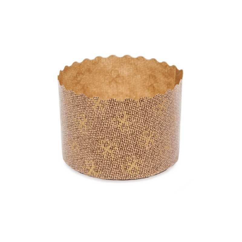 Forma panettone alto carta forno 100 g Ø 7 cm H 5 cm | Crovegli