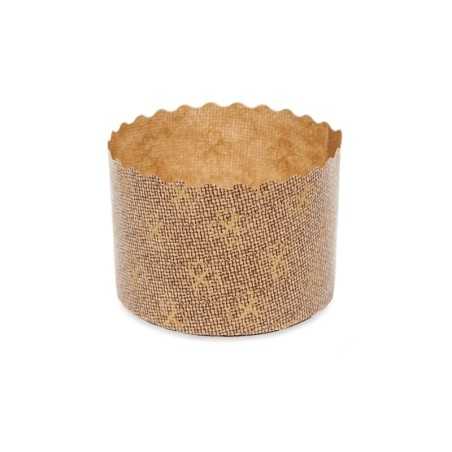 Forma panettone alto carta forno 100 g Ø 7 cm H 5 cm | Crovegli