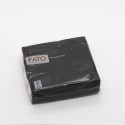 Tovagliolo carta 2 veli 40x40 cm nero | 50 pezzi