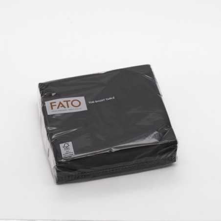 Tovagliolo carta 2 veli 40x40 cm nero bar ristorazione | Crovegli