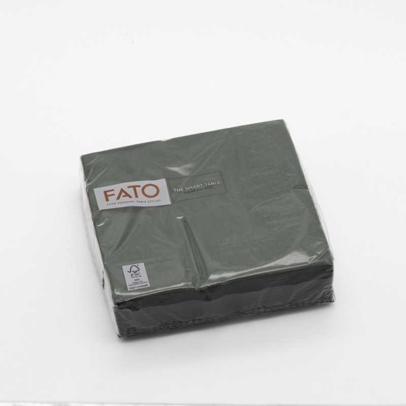 Tovagliolo carta 2 veli 40x40 cm verde foresta bar ristorazione | Crovegli