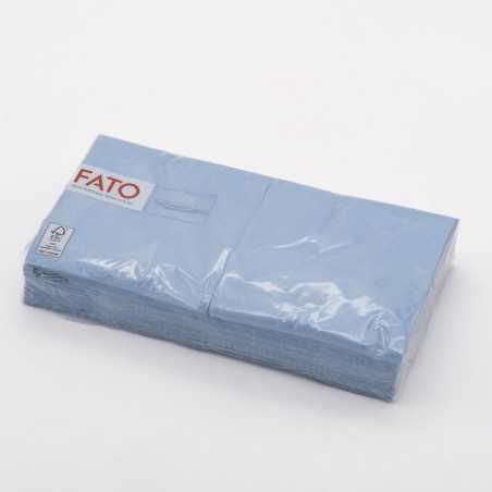 Tovagliolo carta azzurro 2 veli 24x24 cm bar buffet | Crovegli
