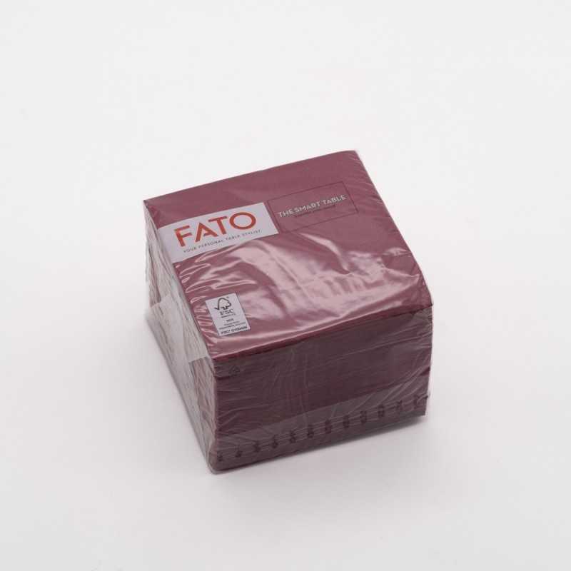 Tovagliolo carta bordeaux 2 veli 24x24 cm bar buffet | Crovegli