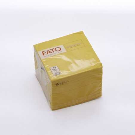 Tovagliolo carta giallo 2 veli 24x24 cm bar buffet | Crovegli