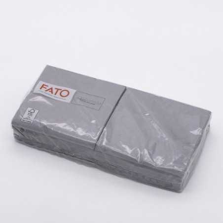 Tovagliolo carta grigio 2 veli 24x24 cm bar buffet | Crovegli