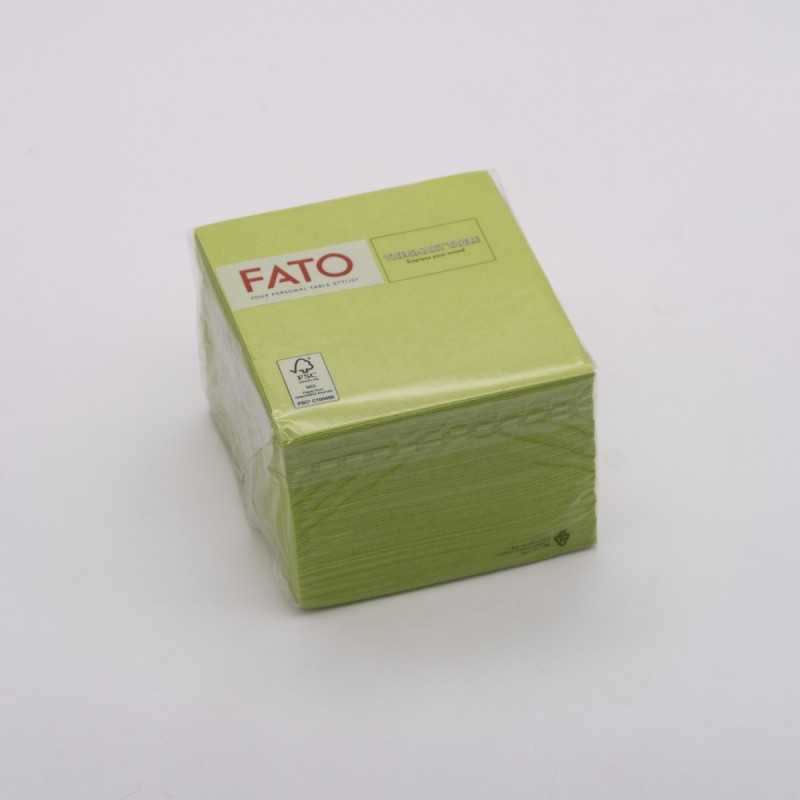 Tovagliolo carta verde mela 2 veli 24x24 cm bar buffet | Crovegli