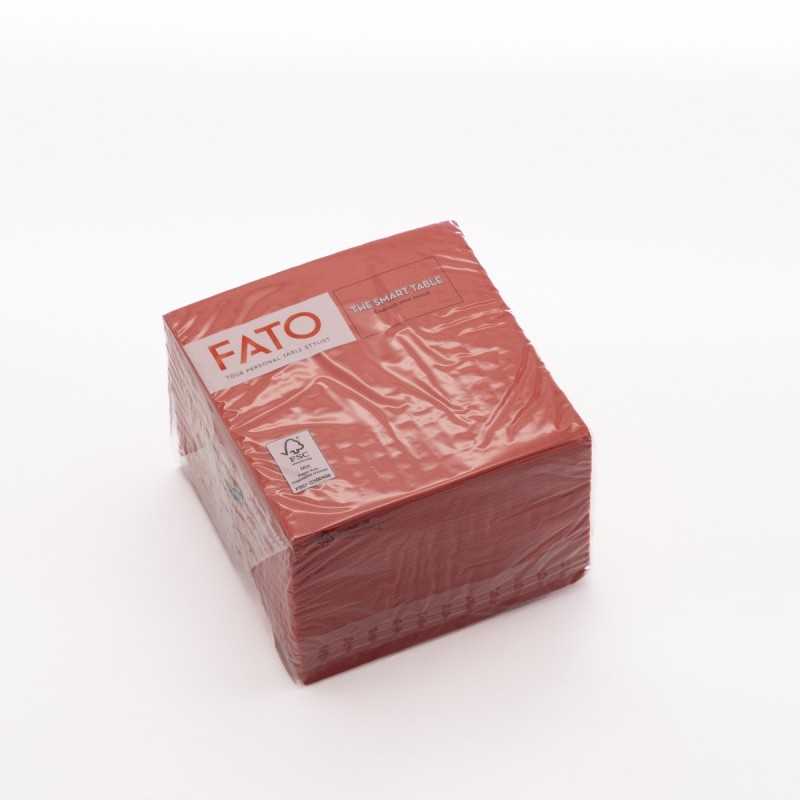 Tovagliolo carta rosso 2 veli 24x24 cm bar buffet | Crovegli