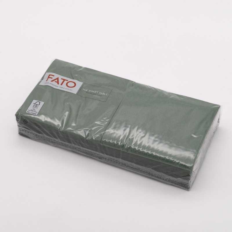 Tovagliolo carta verde foresta 2 veli 24x24 cm bar buffet | Crovegli