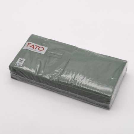 Tovagliolo carta verde foresta 2 veli 24x24 cm bar buffet | Crovegli