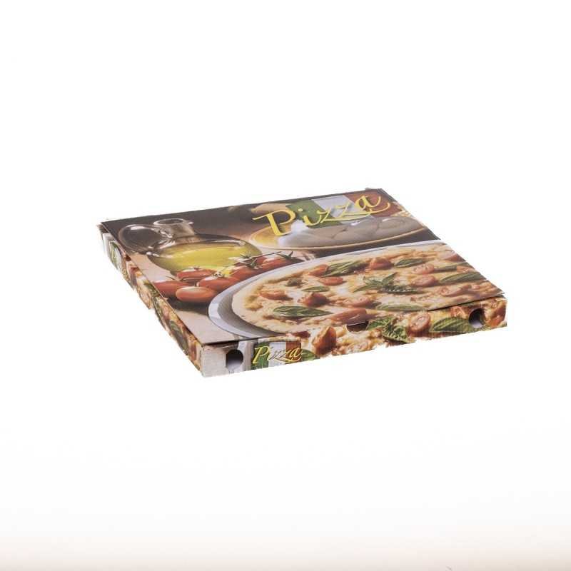 Scatola pizza cartone bianco 32,5x32,5 H3 cm | Crovegli