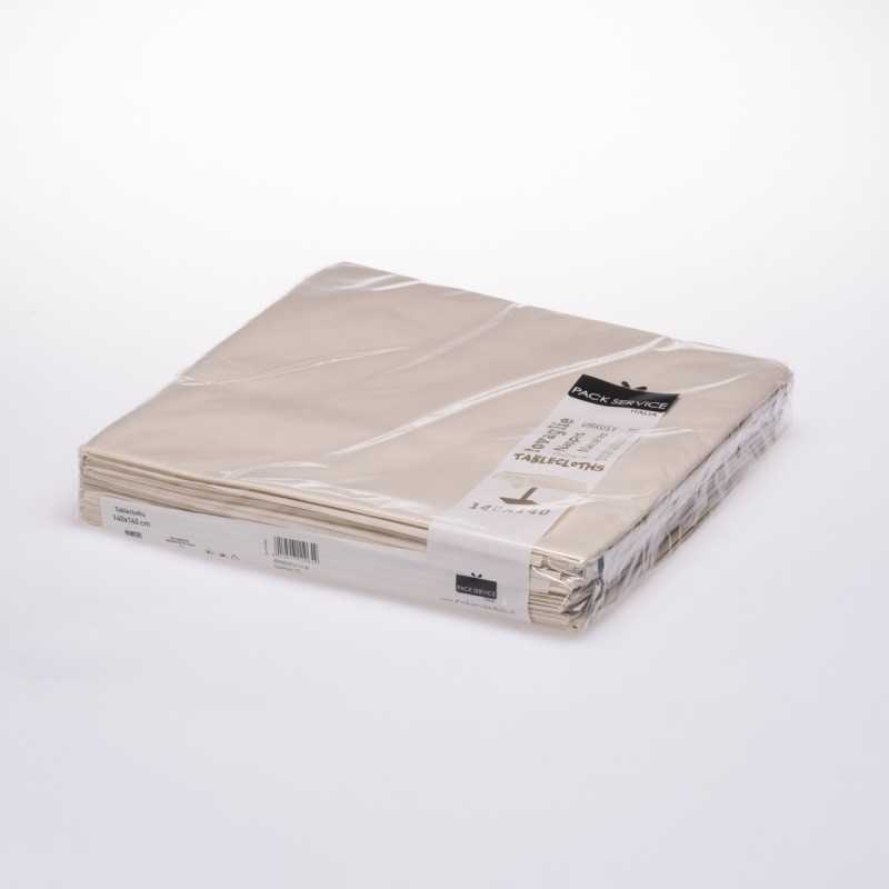 Tovaglia TNT idrorepellente sabbia 140x140 cm monouso | Crovegli