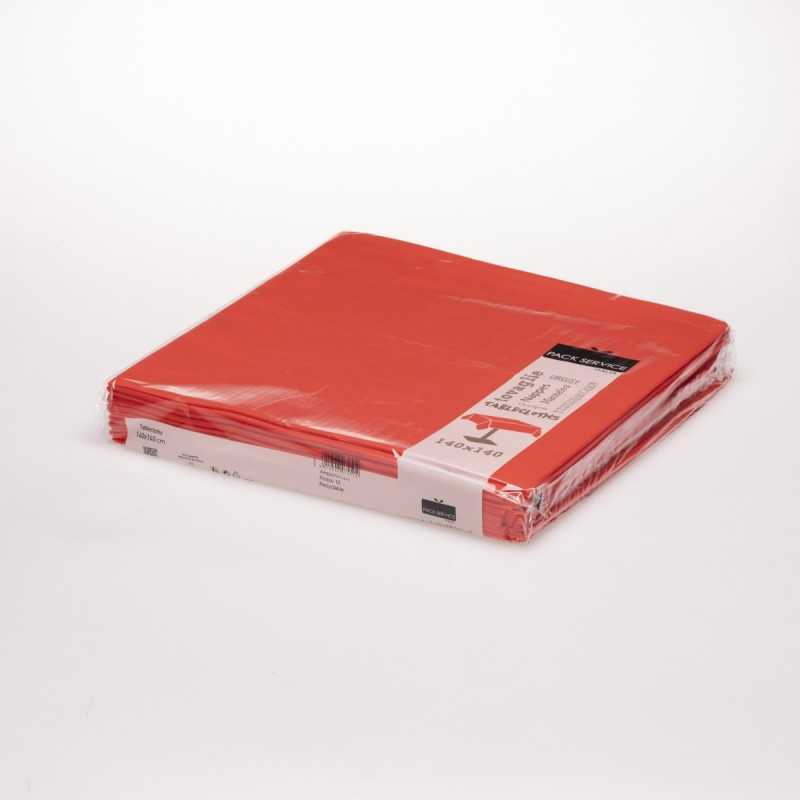 Tovaglia TNT idrorepellente rossa 140x140 cm monouso | Crovegli