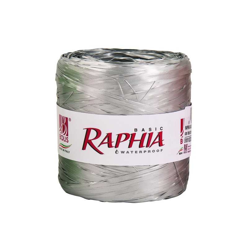 Raphia sintetica 5 mm x 200 m argento | Crovegli