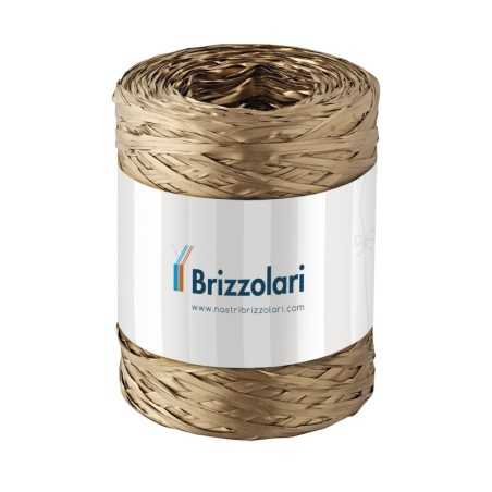 Raphia sintetica 5 mm x 200 m oro metallizzato | Crovegli