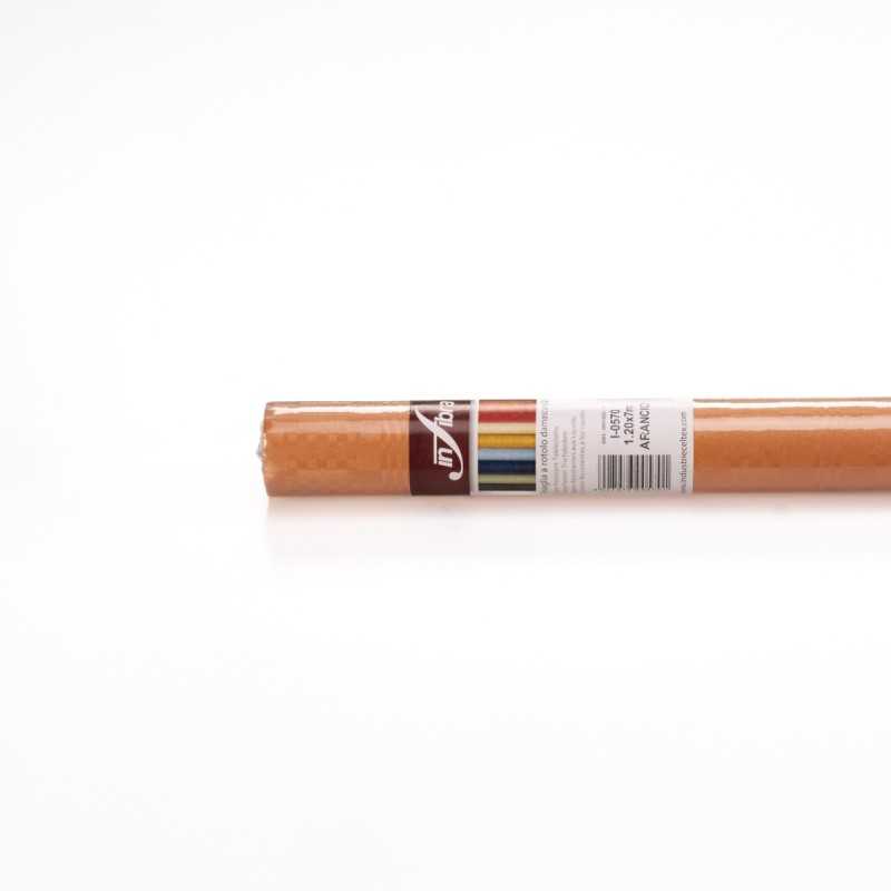 Tovaglia rotolo carta arancione 120x7 m ristorazione | Crovegli