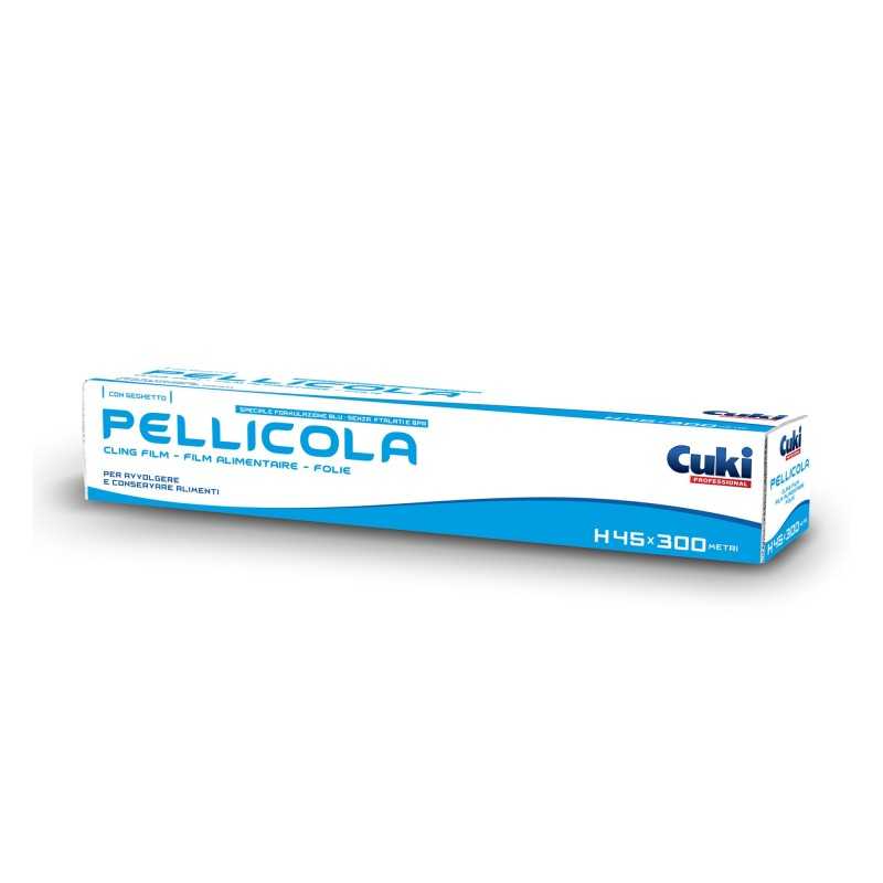 Pellicola alimenti Cuki h 45 cm x 300 m in box con taglierina | Crovegli