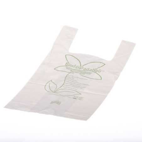 Shopper biodegradabile compostabile 32+20x60 cm 18 g trasporto merce | Crovegli
