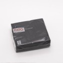 Tovagliolo carta 2 veli 33x33 cm nero | 50 pezzi