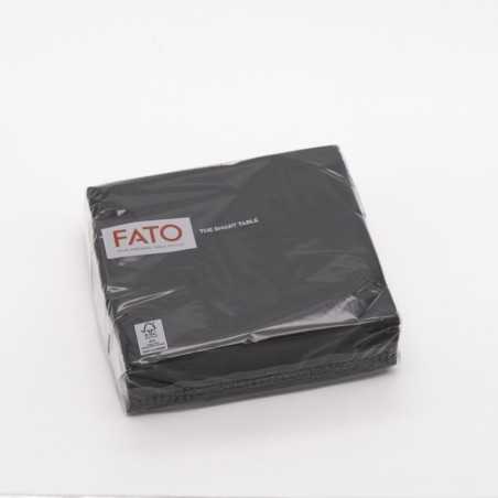 Tovagliolo carta 2 veli 33x33 cm nero bar ristorazione | Crovegli
