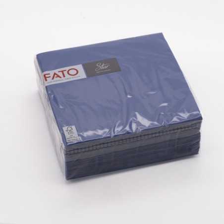 Tovagliolo goffrato punta a punta Matis 2 veli 38x38 cm blu | Crovegli
