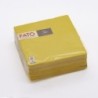 Tovagliolo goffrato punta a punta Matis 2 veli 38x38 cm giallo | Crovegli