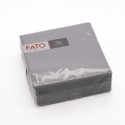 Tovagliolo goffrato punta a punta Matis 2 veli 38x38 cm grigio | 40 pezzi