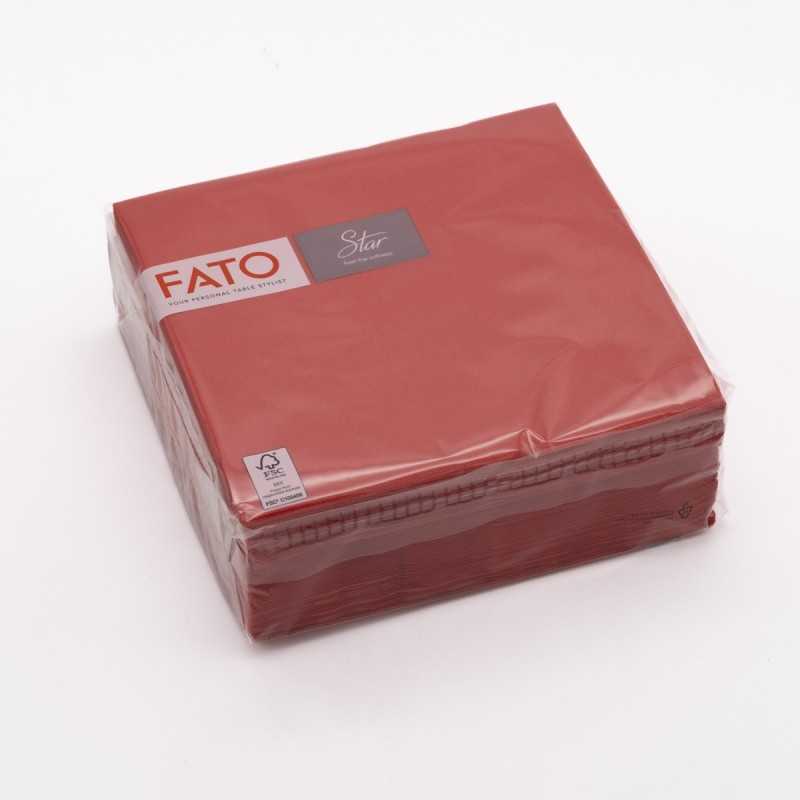 Tovagliolo goffrato punta a punta Matis 2 veli 38x38 cm rosso | Crovegli
