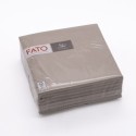 Tovagliolo goffrato punta a punta Matis 2 veli 38x38 cm tortora | 40 pezzi